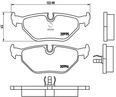 Гальмівні колодки BREMBO P06 011