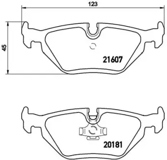 Гальмівні колодки BREMBO P06 013