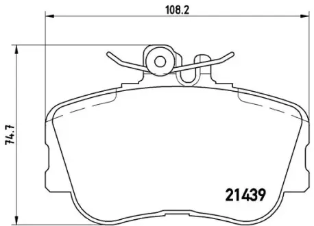 Тормозные колодки BREMBO P06 017