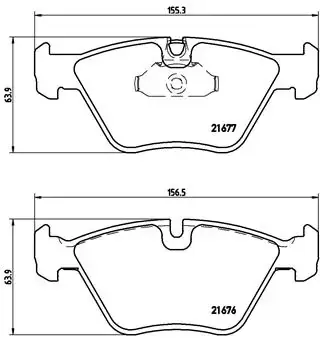 Гальмівні колодки дискові Brembo P06022 (фото 1)
