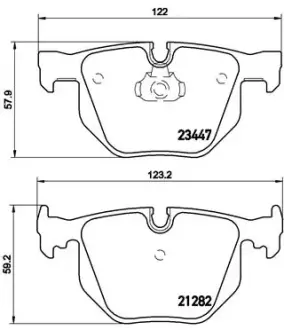 Тормозные колодки BREMBO P06 029