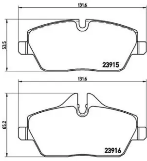 Гальмівні колодки BREMBO P06 034
