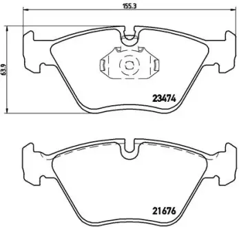 Тормозные колодки BREMBO P06 042