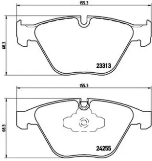 Гальмівні колодки BREMBO P06055