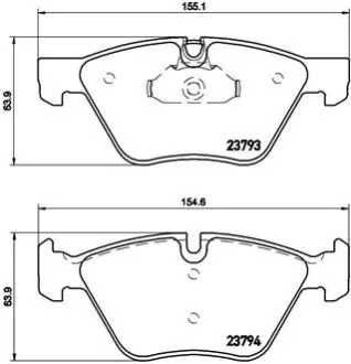 Тормозные колодки BREMBO P06 057