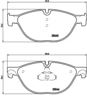 Тормозные колодки BREMBO P06 076