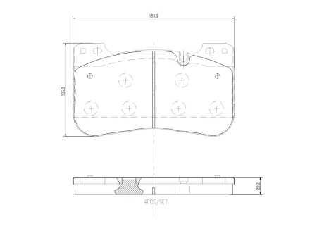 Гальмівні колодки дискові Brembo P06100