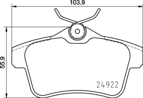 Гальмівні колодки BREMBO P06 102
