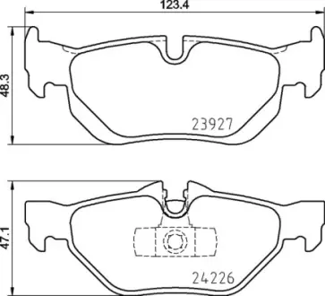Тормозные колодки BREMBO P06 105