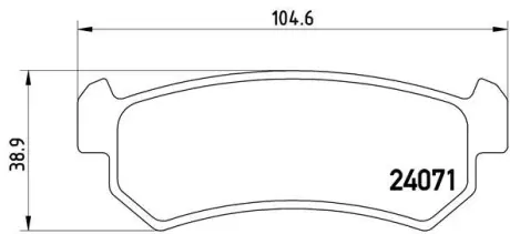 Тормозные колодки BREMBO P10 001