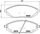 Тормозные колодки BREMBO P10 054 (фото 1)