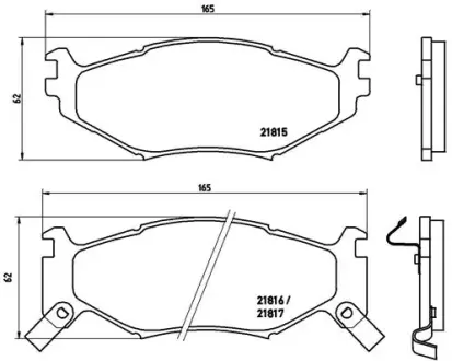 Тормозные колодки BREMBO P11 007