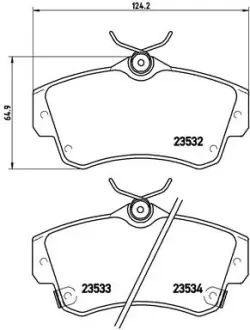 Тормозные колодки BREMBO P11 012
