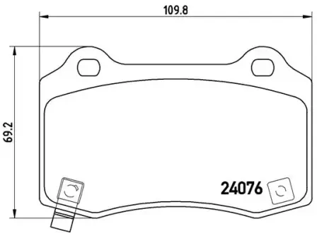 Гальмівні колодки BREMBO P11 024