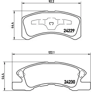 Гальмівні колодки BREMBO P16 011