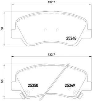 Гальмівні колодки BREMBO P18 025
