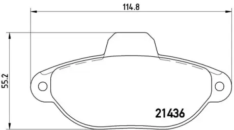 Тормозные колодки BREMBO P23 060