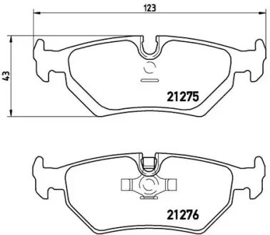 Гальмівні колодки BREMBO P23 062