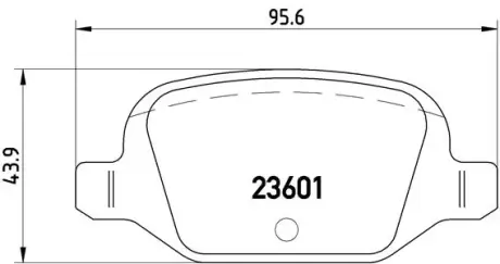 Тормозные колодки BREMBO P23 064