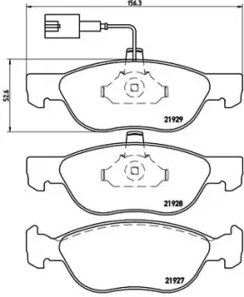 Тормозные колодки BREMBO P23 070