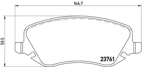 Тормозные колодки BREMBO P23 088