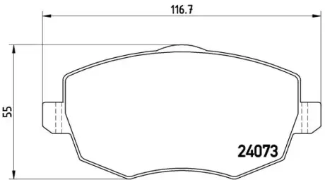 Тормозные колодки BREMBO P23 094