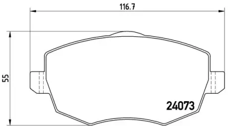 Тормозные колодки BREMBO P23 095