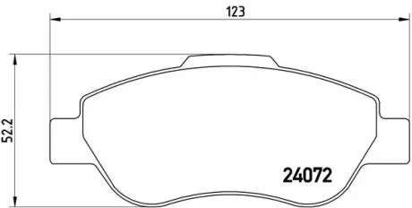 Тормозные колодки BREMBO P23 097