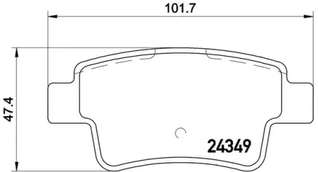 Тормозные колодки BREMBO P23 104