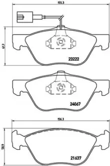 Гальмівні колодки BREMBO P23 112