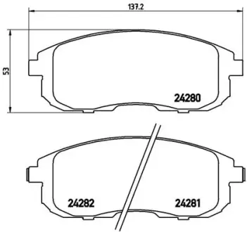 Тормозные колодки BREMBO P23 126
