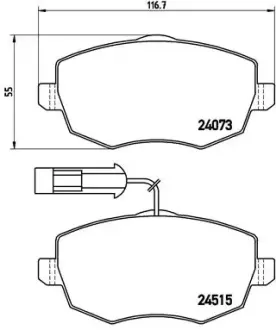 Тормозные колодки BREMBO P23 128