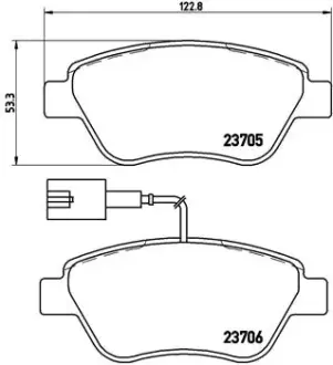 Тормозные колодки BREMBO P23 141