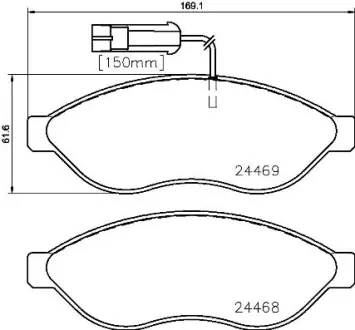 Гальмівні колодки BREMBO P23 143