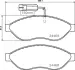 Тормозные колодки BREMBO P23 144 (фото 1)