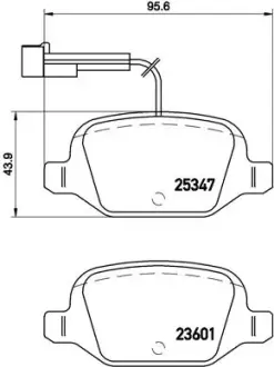 Тормозные колодки BREMBO P23 146