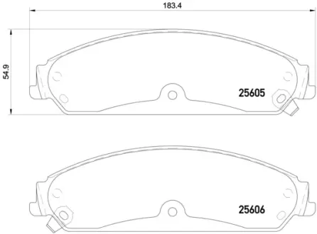 Гальмівні колодки BREMBO P23 149