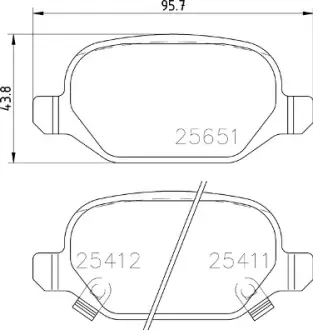 Тормозные колодки BREMBO P23 151