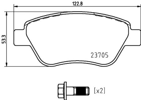Тормозные колодки BREMBO P23 169
