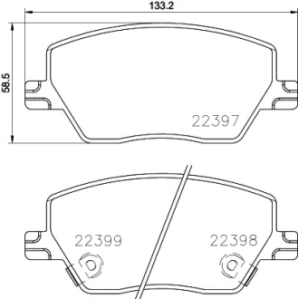 Тормозные колодки BREMBO P23 170