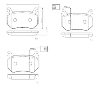 Тормозные колодки BREMBO P23 184