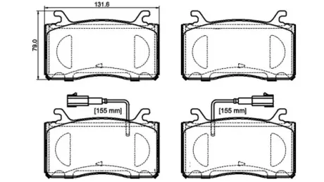 Тормозные колодки BREMBO P23 185