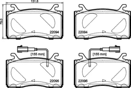 Тормозные колодки BREMBO P23 187