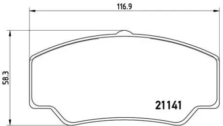 Тормозные колодки BREMBO P24 023