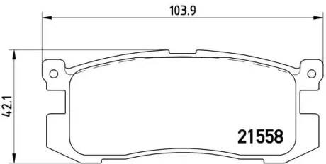 Гальмівні колодки BREMBO P24 025