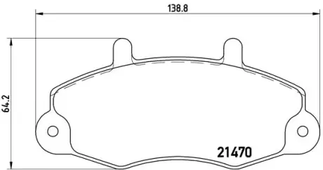 Тормозные колодки BREMBO P24 032