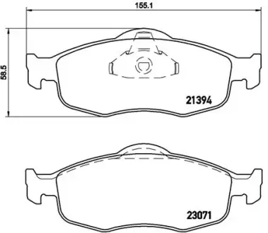 Тормозные колодки BREMBO P24 037