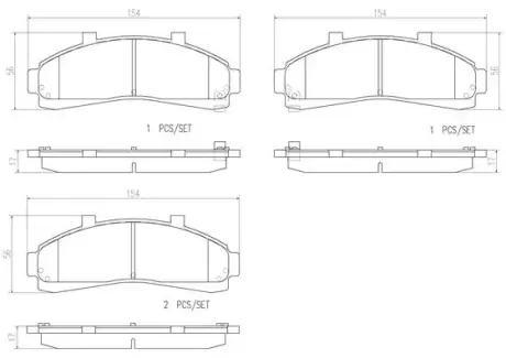 Тормозные колодки BREMBO P24 041