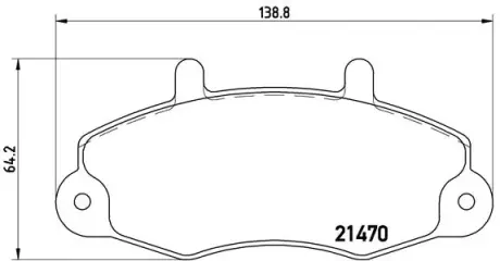 Тормозные колодки BREMBO P24 049