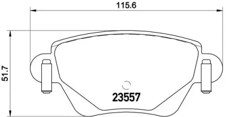 Тормозные колодки BREMBO P24 059